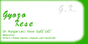 gyozo kese business card